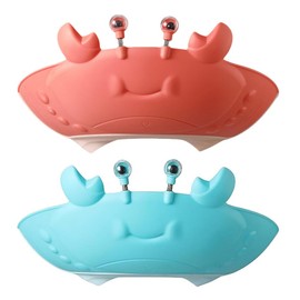 ibasenice 2pcs Crab Shampoo Cap Baby Bath Visor Baby Shower Hat for Washing Hair Water Proof Hat Bath Cap for Toddlers Toddler Hair Washing Shield Baby Bathing Hat Baby Shower Caps Goggles