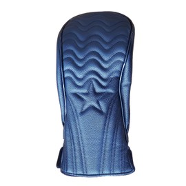 Golf Headcover Club Cover Driver 440cc 460cc Wood Utility UT Cover Putter Cover Waterproof Stylish Wave Star Pattern (Black, Driver)