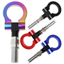 SC RACING Front Rear Tow Hook Aluminum M18 P2.5 Red Red Retractable Domestic Car