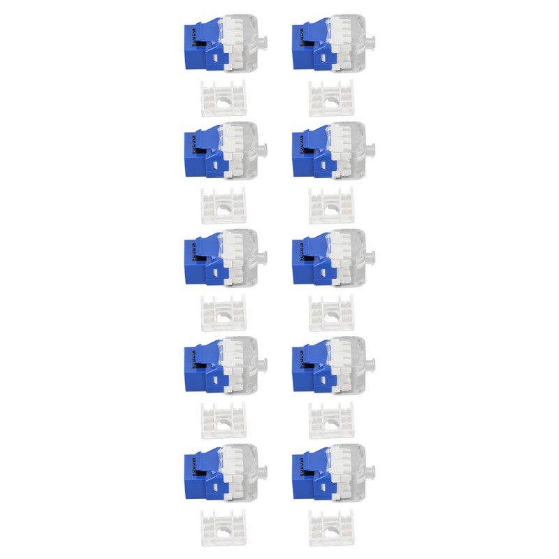 50PCS RJ45 Cat5e Unshielded Network Module 180 Degree Punch Free