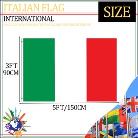 Länder Flaggen (90 * 150cm:Italy)