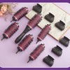 6 Pcs Round Hair Brush Set Detachable Ergonomic Handle Soft