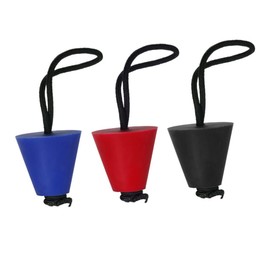 BESPORTBLE 4 Pcs Scupper Plug Kit for Canoe and Kayak Black and Red Rubber Drain Stoppers Lightweight and Durable Water Plugs for Ocean Kayaks Easy Installation to Keep You Dry