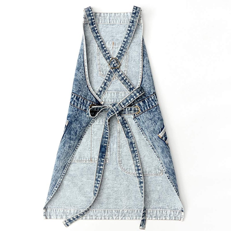 Jeanerlor - Denim Work Women's Apron with Convenient Pockets -