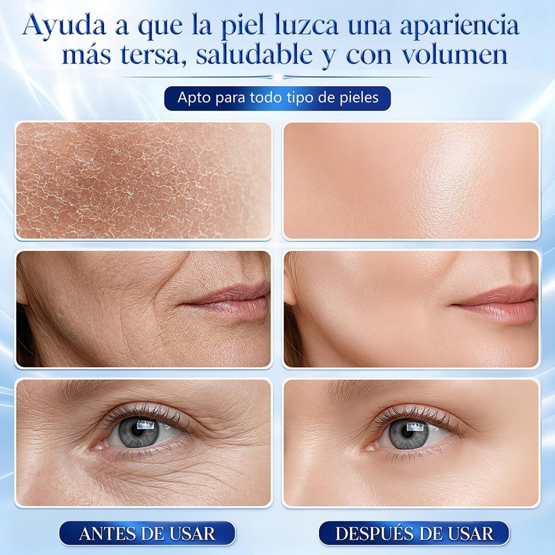 2pcs Sérum Facial de Péptido de Cobre，Reafirmante y revitalizante