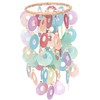 GURU SHOP Round Shell Wind Chime – Colourful, Multicoloured, Shell