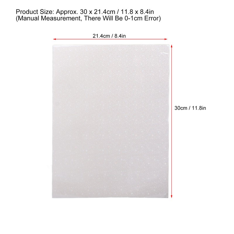 50 Sheets Holographic Cold Laminate Sheet Cuttable Waterproof Scratch Resistant
