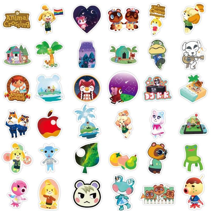 Animal Crossing Stickers 100 Pcs for Laptop, Bumper, Water Bottles,