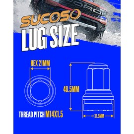 14x1.5 Ford OEM Lug Nut, Mag Seat One-Piece Stock Design Wheel Lug Nut with Washer Fit 2017-2024 Ford F-250 F-350 Factory Wheel Trucks,32Pcs Chrome Centered Round HCPZ-1012-B HCPZ-1012-A Replacement