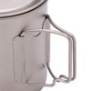 750ml Outdoor Titanium Water Mugs With Folding Handles Portable Camping
