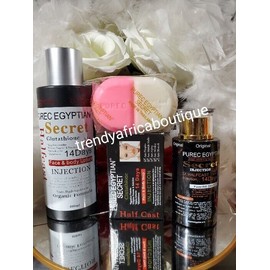 SDGL Purec EGYPTIAN secret ORGANIC face & Body Lotion, Serum & Soap. 14days Spf 20