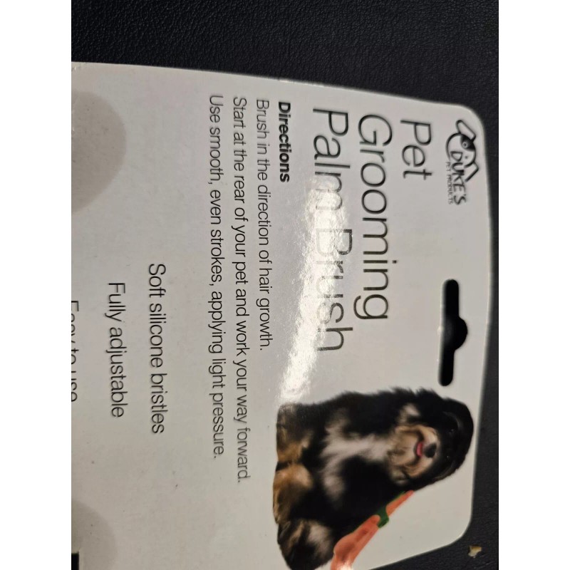 Pet Grooming Palm Brush Green