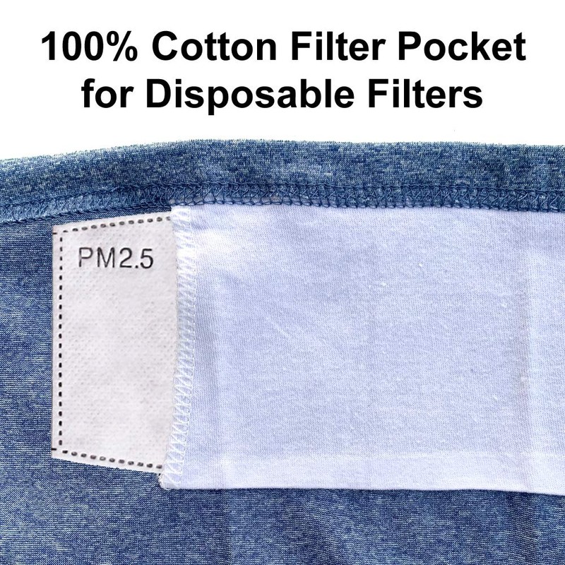 Cleanbreath Reusable Neck Gaiter with Filter Insert, Fashionable Cooling Face