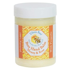 Ultra Bee Naturally Bee Beautiful 100% Natural Bzzy Hand Cream Balm with Honey & Rose 100ml