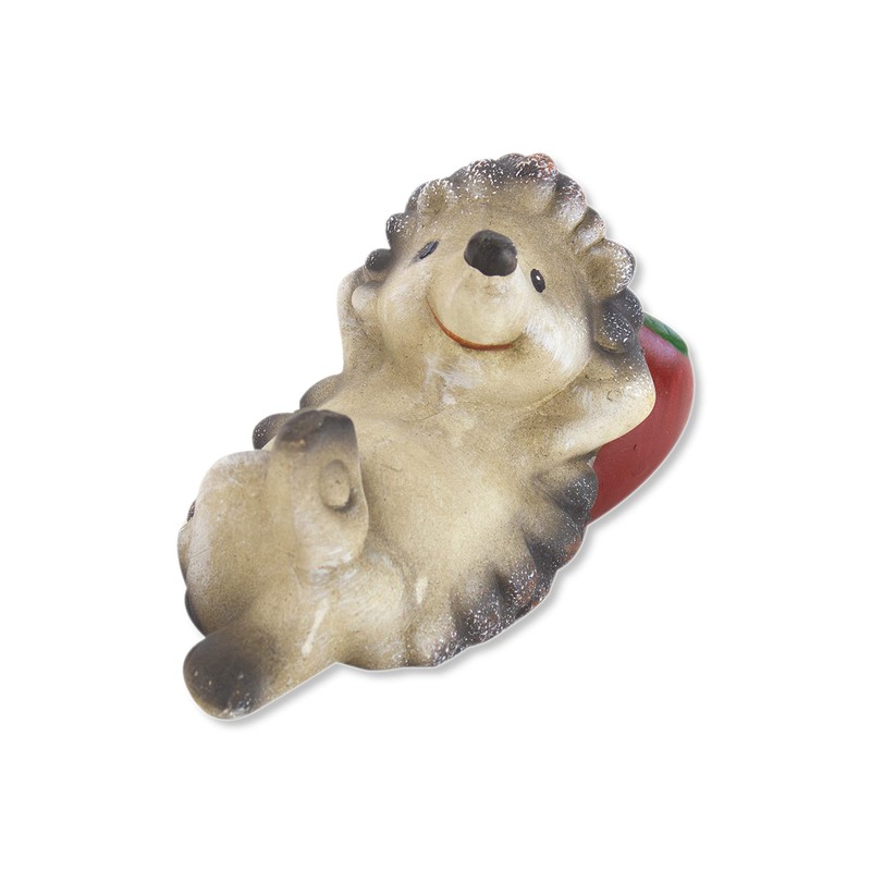DARO DEKO Ceramic Figurine Hedgehog with Apple A - 1