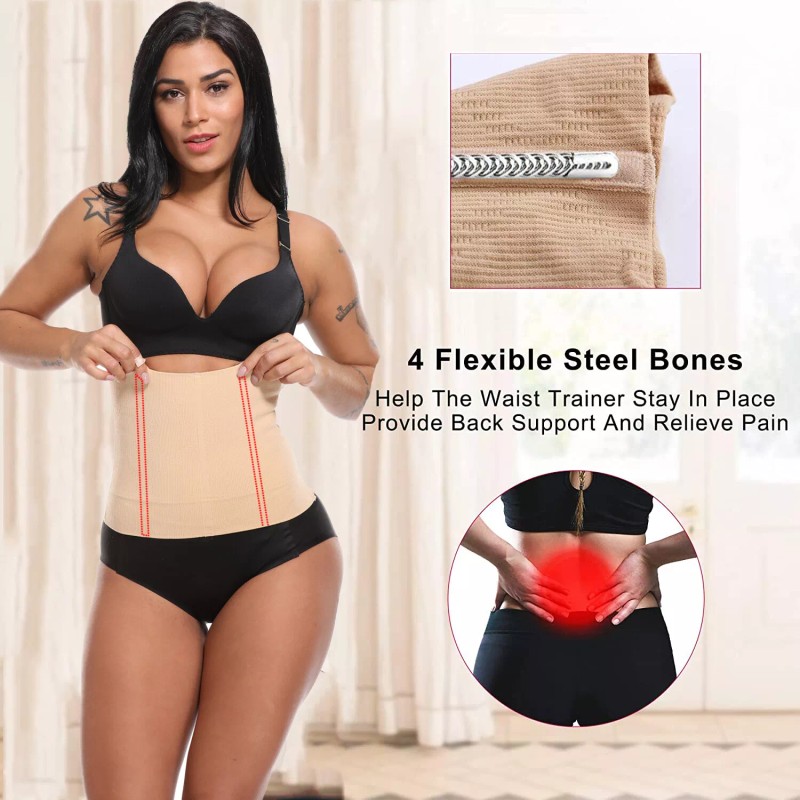 Women's Waist Trainer Shaper Postpartum Belly Recovery Girdle Tummy Control