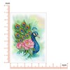 QUILLCRAFT Peony and Peacock Greeting Card, Animal Quilled Quilling, Birth