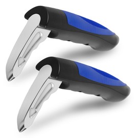 2 pcs Car Door Assist Handle, 2 in 1 Multifunction Car Handle Assist, Vehicle Support Handles Window Breaker, Portable Automotive Car Handle Assist for Elderly and Car Emergency Tool (Blue, 2 pcs)