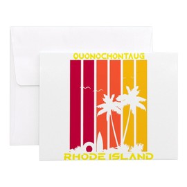 CafePress Rhode Island Quonochontaug 4.25" x 5.5" Notecards 10 Pack