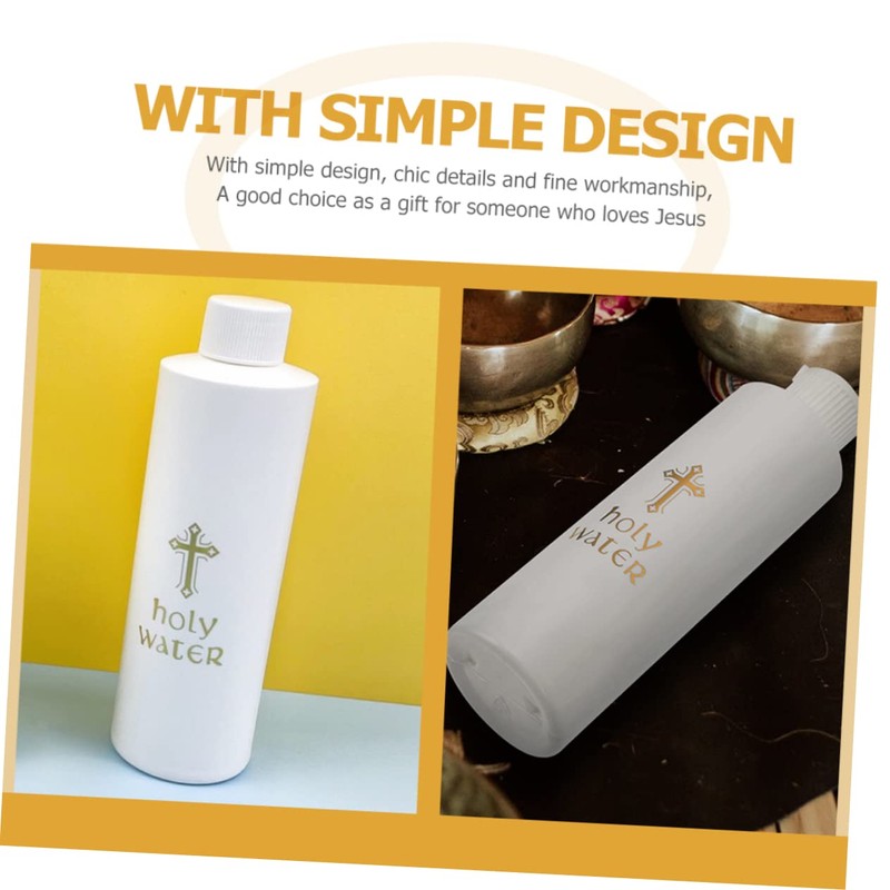 NOLITOY 6pcs Holy Water Bottles Refillable Containers for Baptism Decorations
