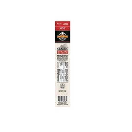 Dearborn Sausage, Hot Classic Hunters Sausage Single Serve Sticks, 24 Count, 1 oz Each