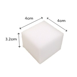 OHE Melamine Sponge, White, Cubes, Approx. Height 1.6 x Width 1.6 x Depth 1.2 inches (4 x 4 x 3.1 cm), Ichibuku-kun Water Only, Removes Dirt, Pack of 30