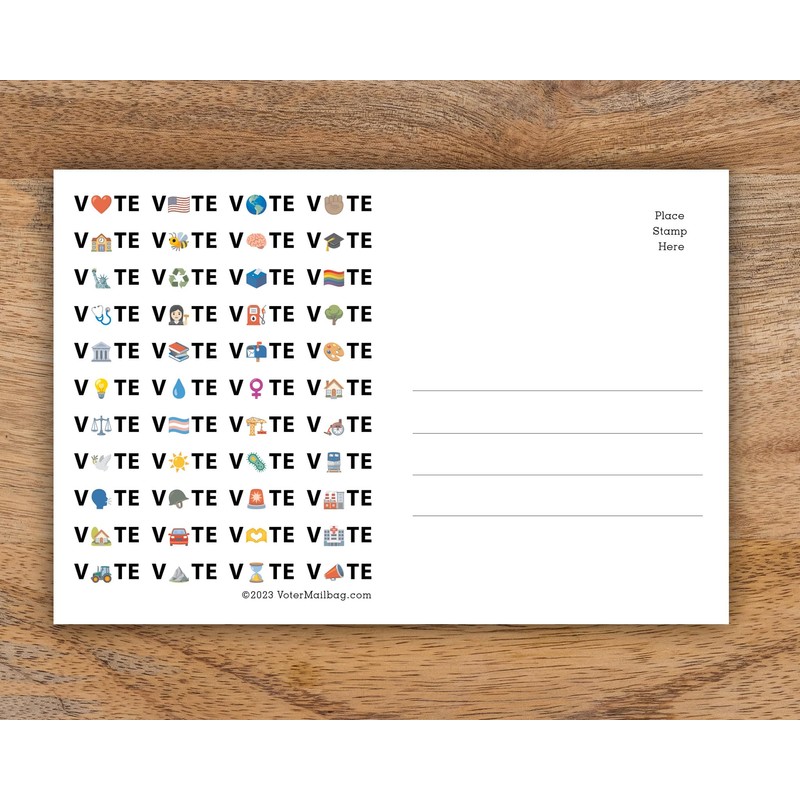 GenZ Vote Postcards - Blank 4x6 Postcards for Voters (100
