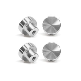 WeatherTech 4-Pack of Solid Billet Aluminum Knobs for CupFone - Silver