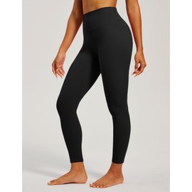 IUGA No Front Seam Scrunch Butt Lifting Leggings for Women Tummy Control Compression Workout Seamless Leggings for Gym Yoga Black