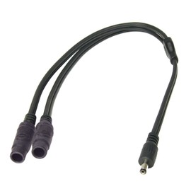 TECMATE Optimate Cable O-45, Y-Splitter, DC2.5mm Plug in to 2 x DC2.5mm Socket Out