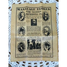 Marriage Broker 1889 Poster