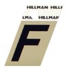 Hillman 840504 1-1/2-Inch Aluminum Angle-Cut Letter F