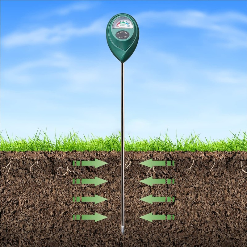 XLUX Long Probe Deep Use Soil Moisture Meter Sensor, Water