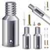 Anranmm Threaded Tip Replacement Ultra Threaded Tip Repair Kit Aluminum