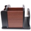 Coideal Wooden Large Spinning Remote Controls Holder Caddy for Table,