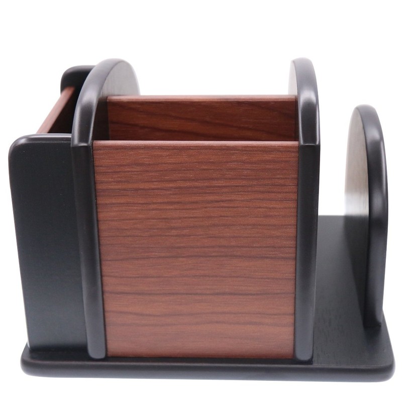 Coideal Wooden Large Spinning Remote Controls Holder Caddy for Table,