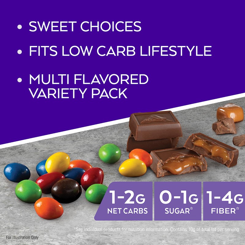Atkins Endulge Chocolate Peanut Candies, Dessert Favorite, 0g Sugar, 20