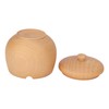Sour Jujube Wood Condiment Jar Japanese Safe Dustproof Classic Flip