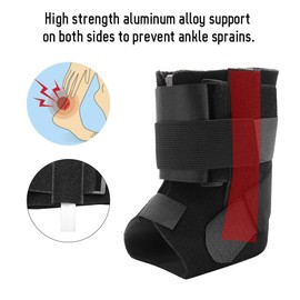 Agatige Ankle Brace Adjustable Ankle Support Orthosis Varus Valgus Corrector Protection Orthosis for Drop Foot Orthosis Achilles Tendon Sprain Injury Recovery