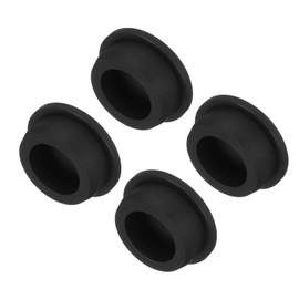 MECCANIXITY High Temp Silicone Plugs, T Shaped, Black, Pack of 4 (OD 37mm/1.46 Inch, Mount Dia 31.3mm/1.23 Inch)
