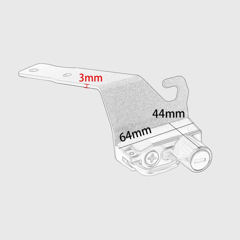 WOOGA Motorcycle Helmet Lock Multi-functional Fixed Lock Anti-Theft Key Model