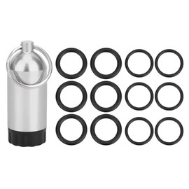 Tbest Diving Cylinder O Rings,Diving Cylinder Storage Bottle Diving Cylinder Valve Sealing Ring O Rings Mini Cylinder Storage Bottle OR-MT02 (Silver)