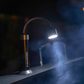 Permasteel Magnetic Grill Light | 2-Pack Outdoor BBQ Grill Light, Bright LEDs, Flexible Gooseneck, PA-12002-AM, Compact, Outside Lighting for Gas Grills, Black