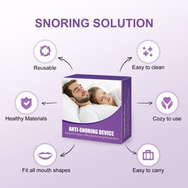 Anti Snoring Devices, Mouth Guard for Grinding Teeth at Night, Reusable Snoring Solution, Snoring Mouth Guard with Suitable Size, Anti Snoring Mouthpiece for Men & Women-Q62