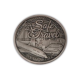Eillwin Luck for Travelling Collectible Coin Amulet for Safe Travel & Protection