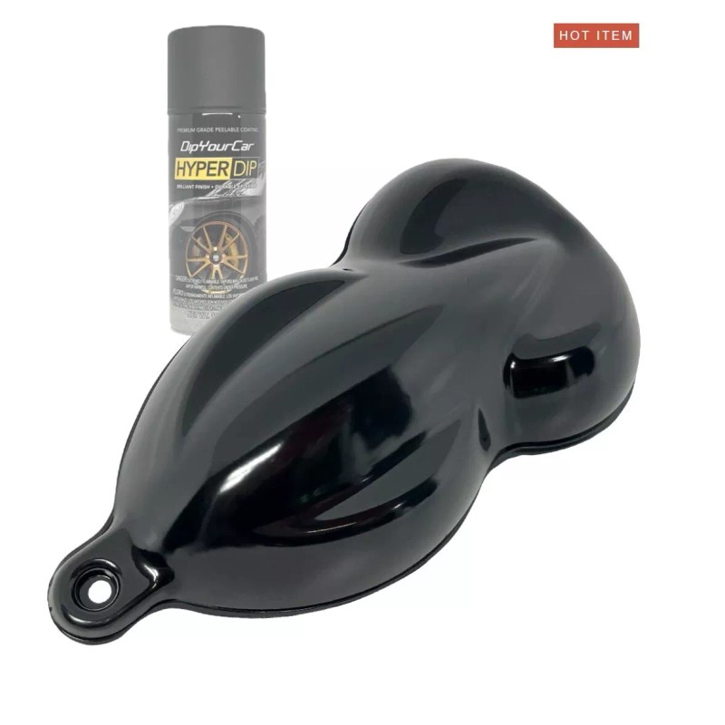 DYC 4 pack Gloss Piano Black HyperDip Peelable Paint Spray
