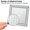 lOVEhAPPENS Drain Hair Catcher,Shower stall Drain Protector,Durable Square Shower Hair