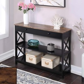 Maykoosh Console Table with Drawer & Shelves - Entryway Table - Sofa Table