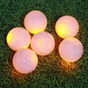 6 Piezas Pelotas de Golf Luminosas LED, Atractivas Pelotas de