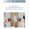 SORWDUERM Antique Brass Door Knobs Crystal Door Knob Interior Privacy
